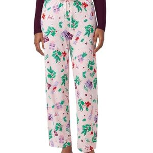 Hue Women's Comforts And Joy Mid-Rise Pajama Pants Crystal Rose Size Medium